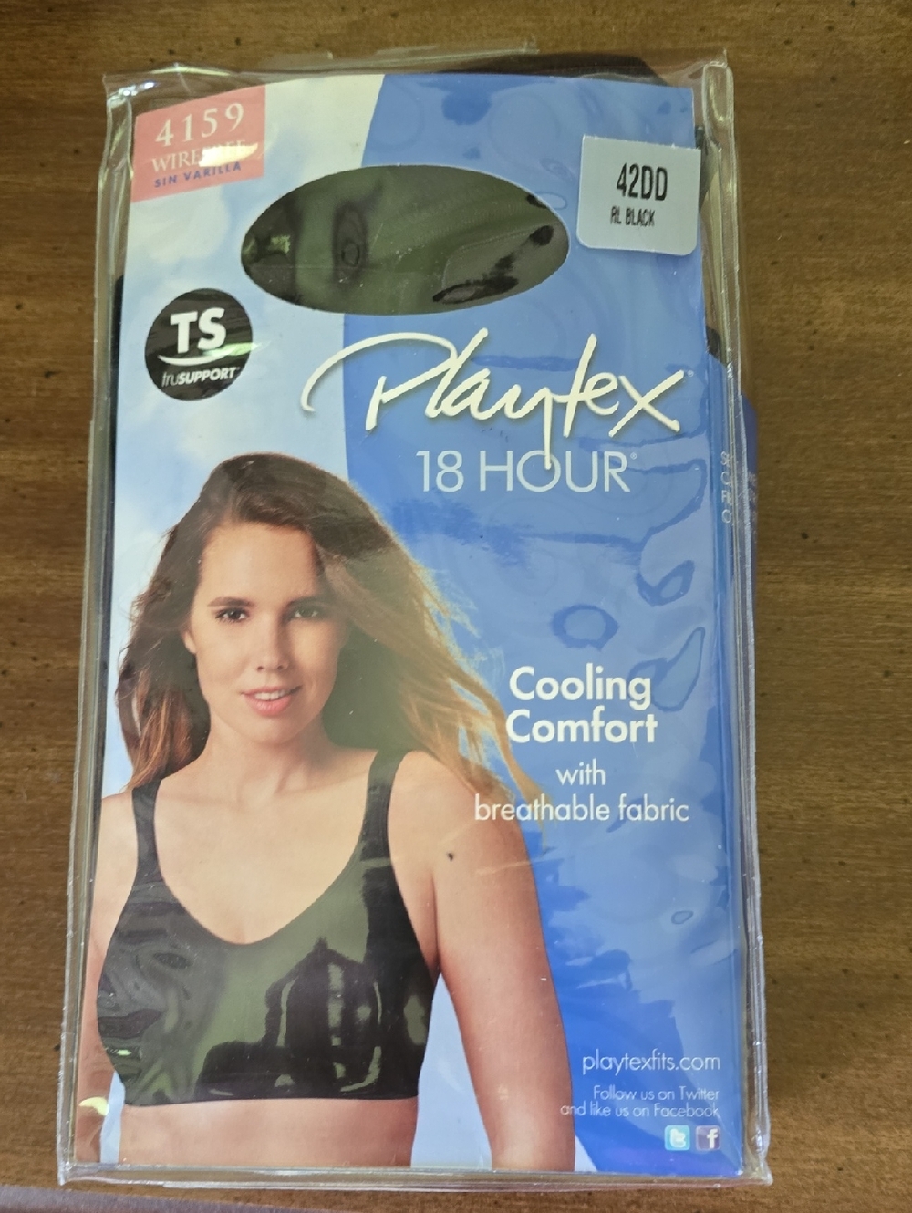 Playtex 18 Hour Cooling Comfort Bra - Black
